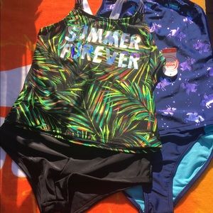 Lot Fashion Swim 2 piece Tankini Children L/G plus